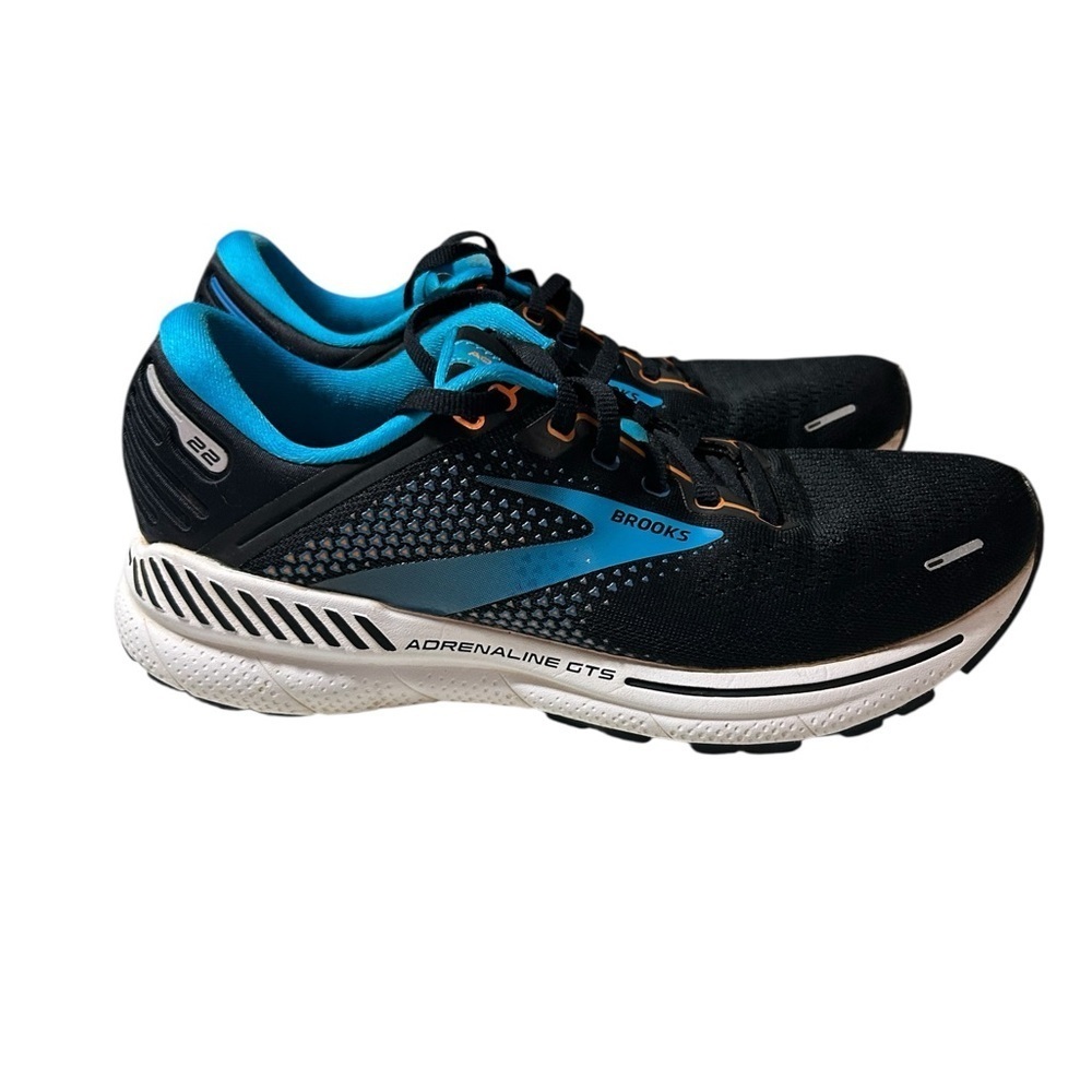 Brooks Men's Black and Blue Running Shoes size 8